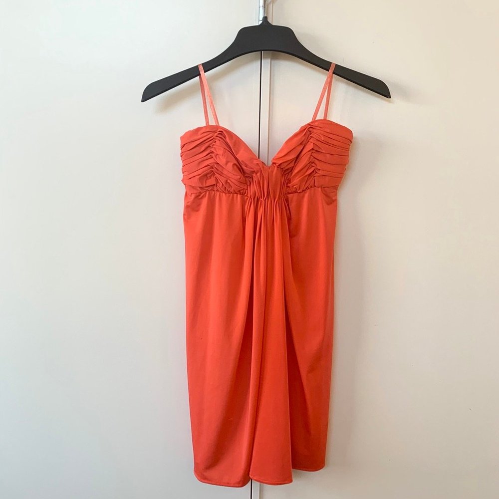 Tangerine Strapless Dress
